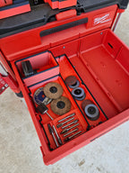 Milwaukee M12 FUEL Die Grinder set Insert for 3 Draw Packout - Organizer