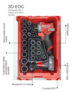 Milwaukee M12 Stubby Impact + Socket Insert - Organizer for Packout 8435