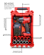 Milwaukee M18 FUEL Mid-Torque Impact + 11 or 9 pce Lug Nut Insert