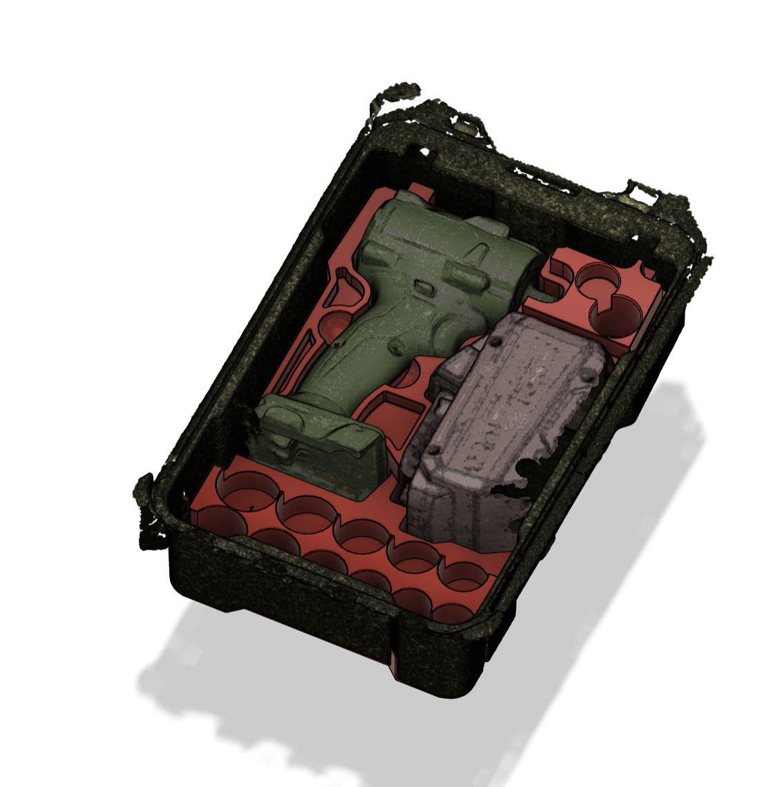 M18 Stubby Impact + 11 or 9 pce Lug nut socket Packout Insert Organizer