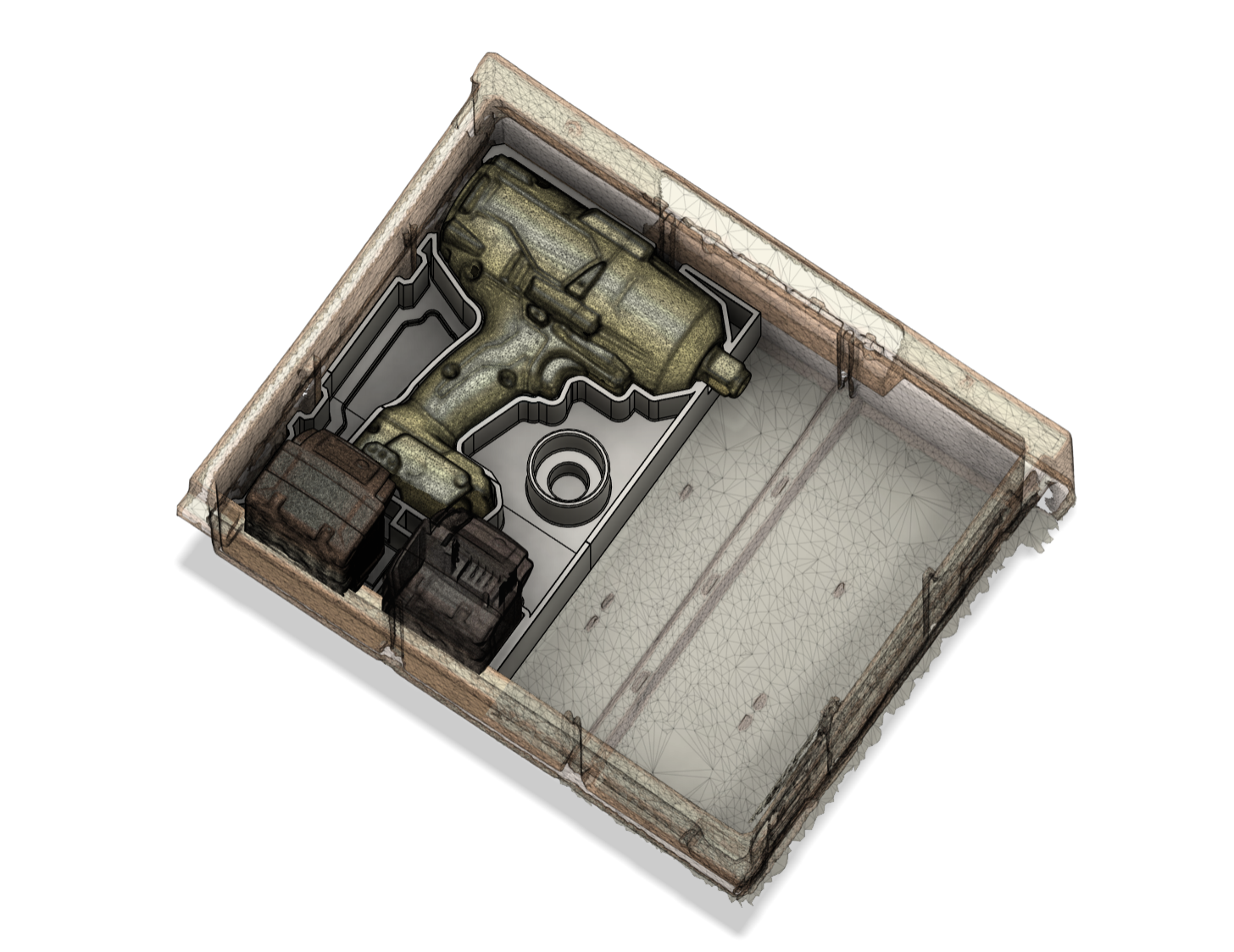 Milwaukee Packout insert for M18 FUEL 3/4 impact Organizer