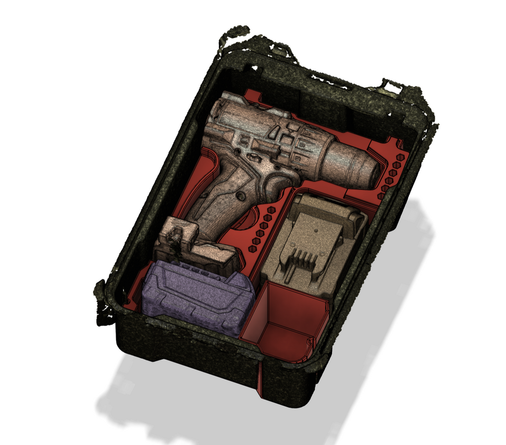 Milwaukee M18 FUEL Drill Packout Insert, Tool Organizer