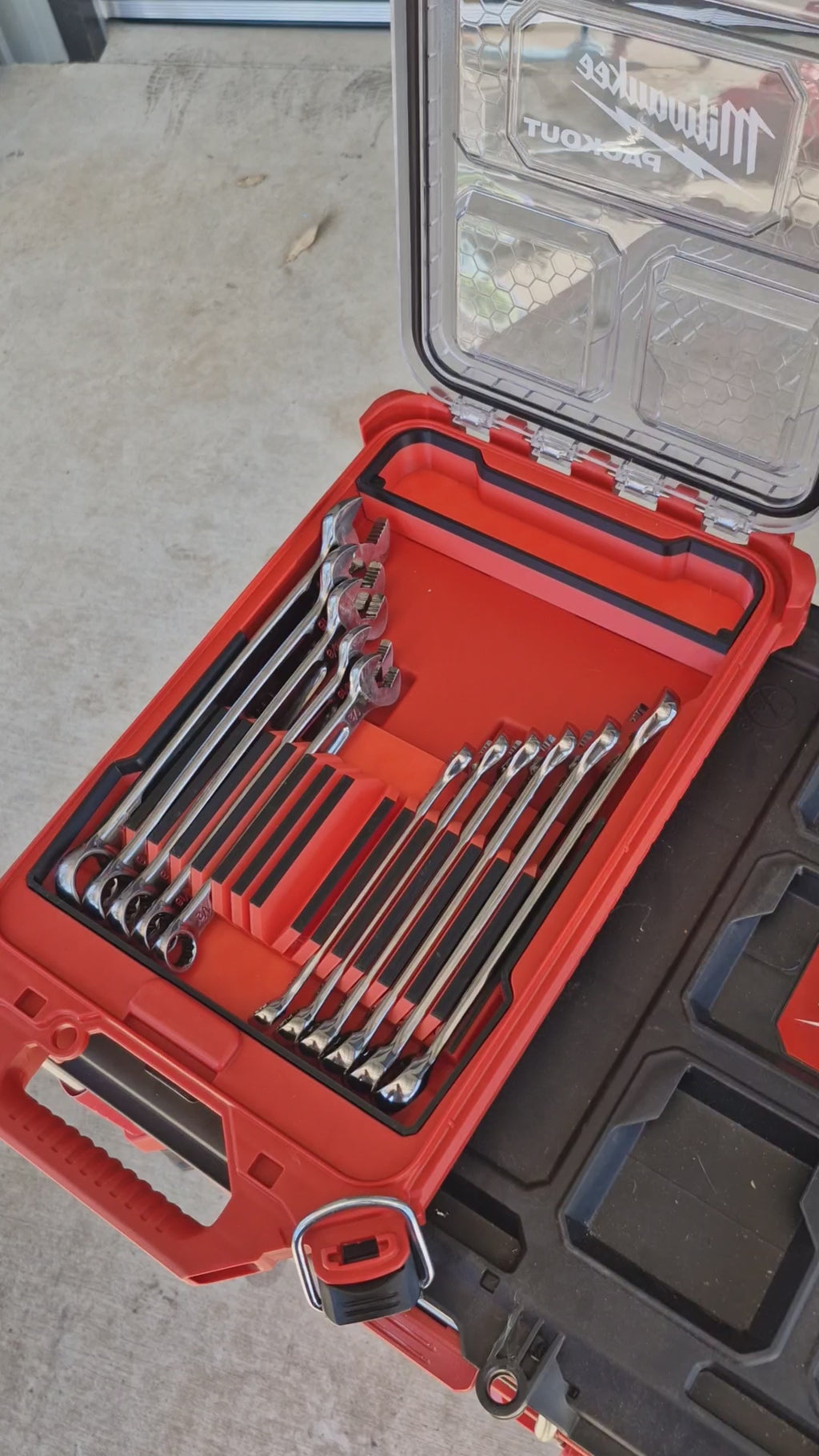 Milwaukee Slim Packout Spanner insert Organiser