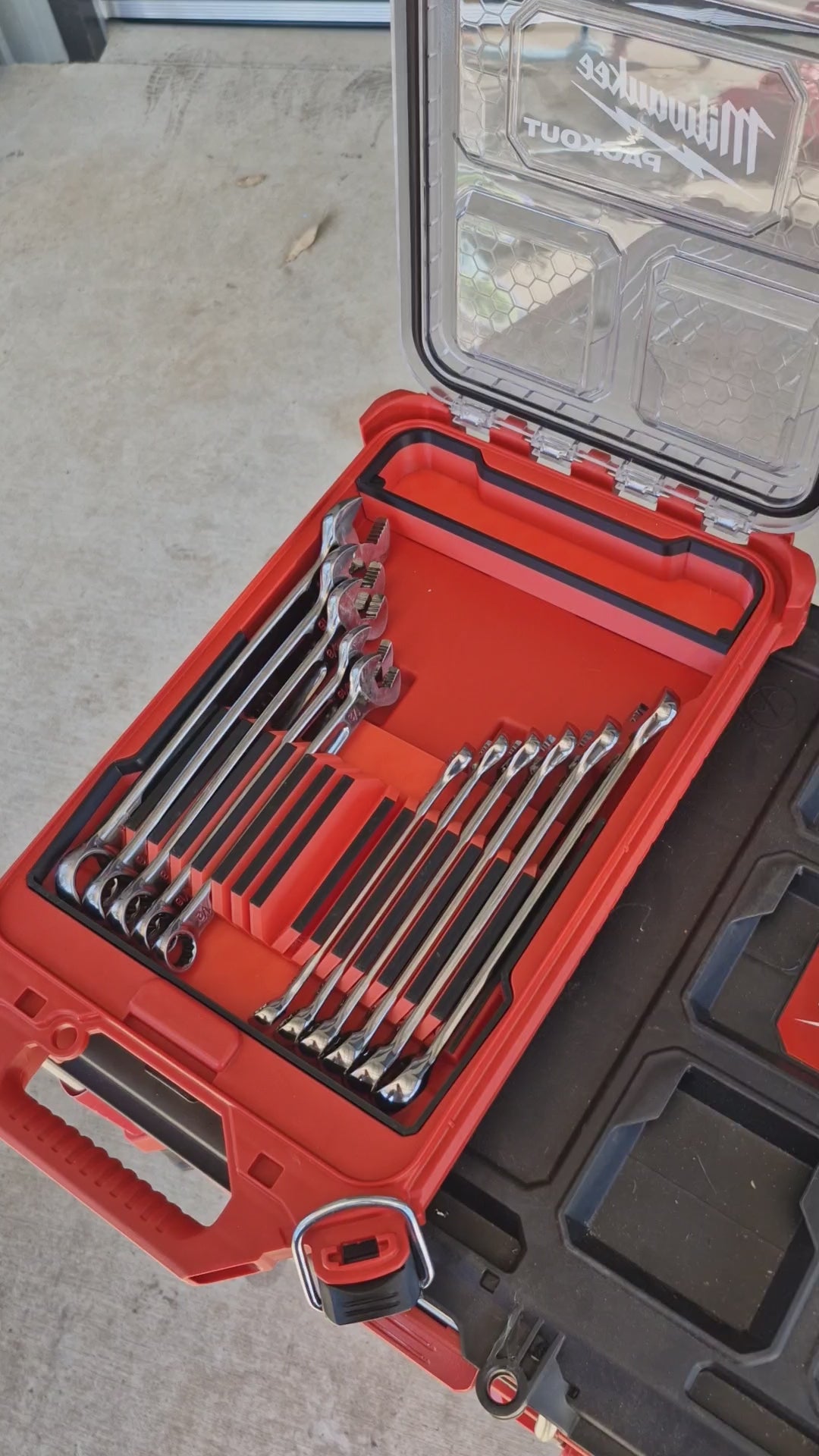 Milwaukee Slim Packout Spanner insert Organiser