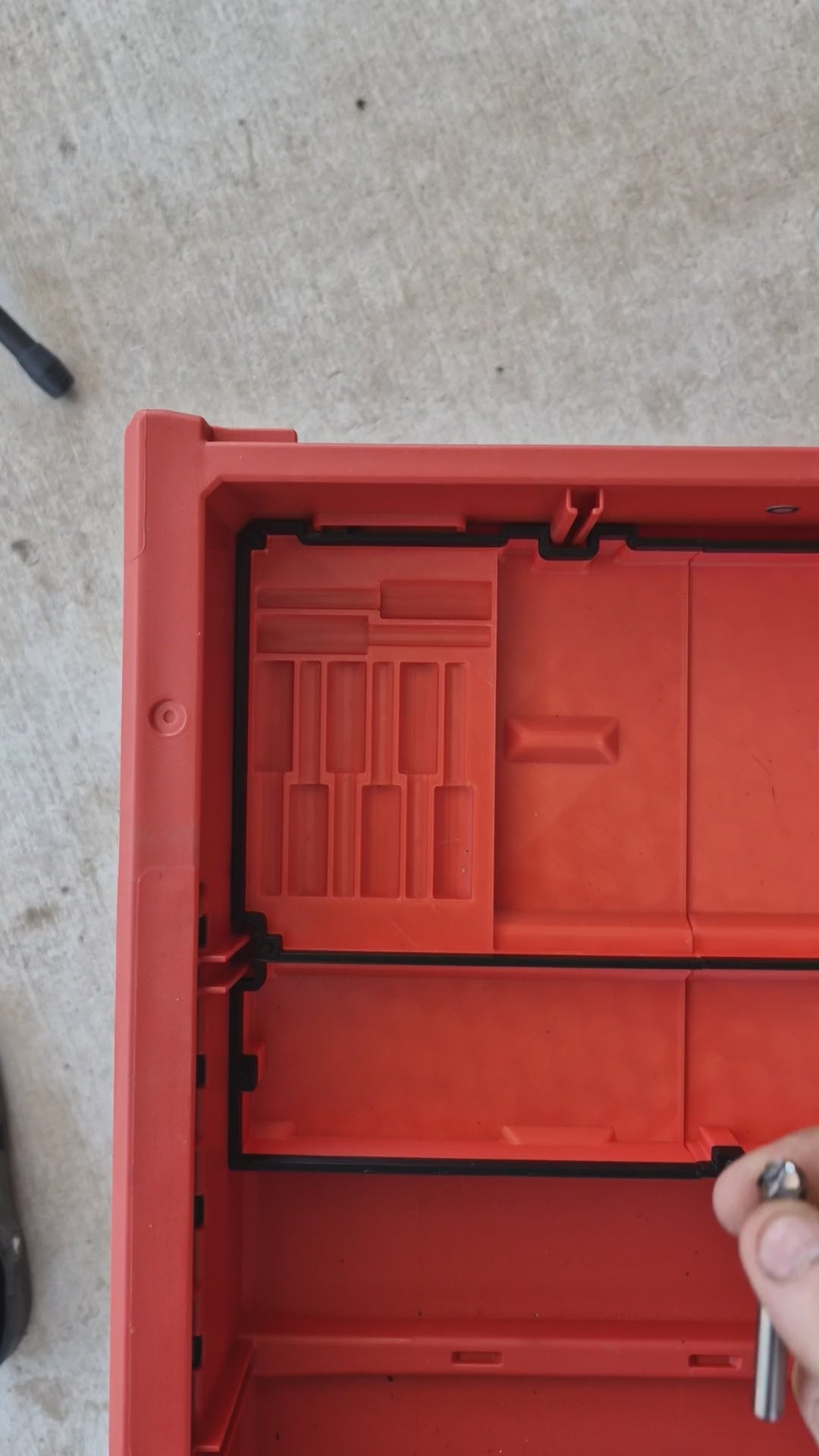 Milwaukee M12 FUEL Die Grinder set Insert for 3 Draw Packout - Organizer